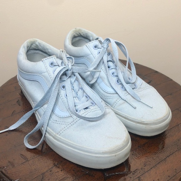vans old skool mono sky blue